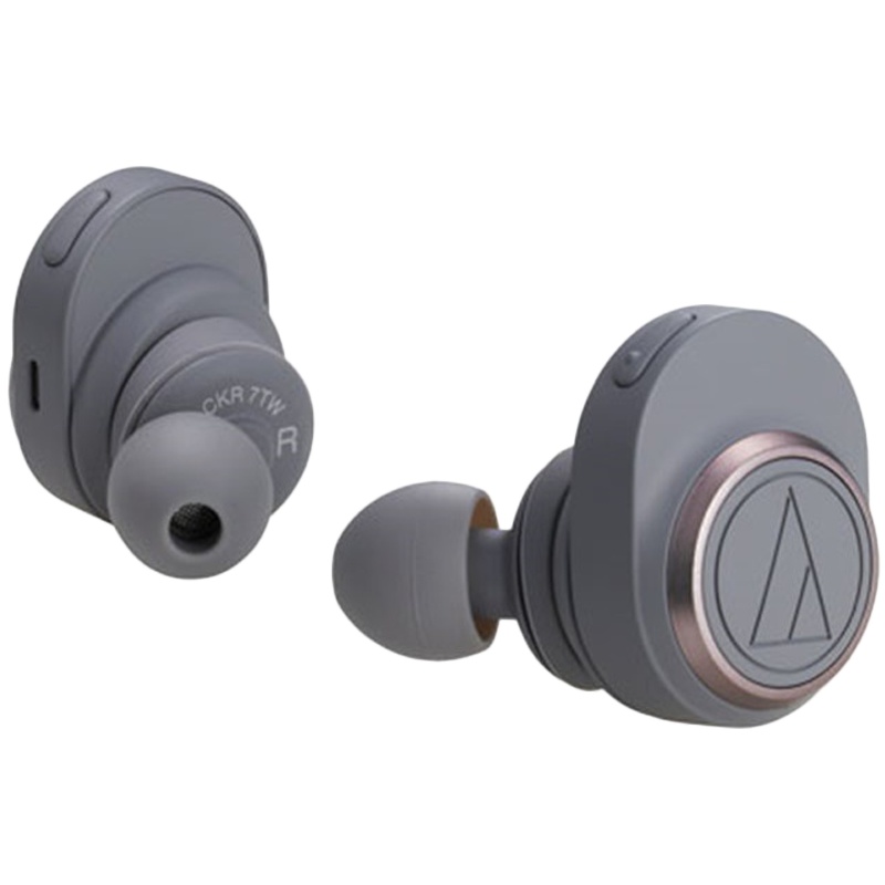 铁三角(audio-technica)ATH-CKR7TW 入耳式真无线耳机 灰色