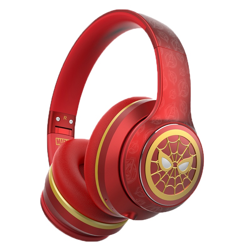 Hobby box漫威联名蜘蛛侠蓝牙耳机头戴式重低音降噪头戴式耳麦无线双耳运动音乐游戏手机电脑男女通用复仇者联盟