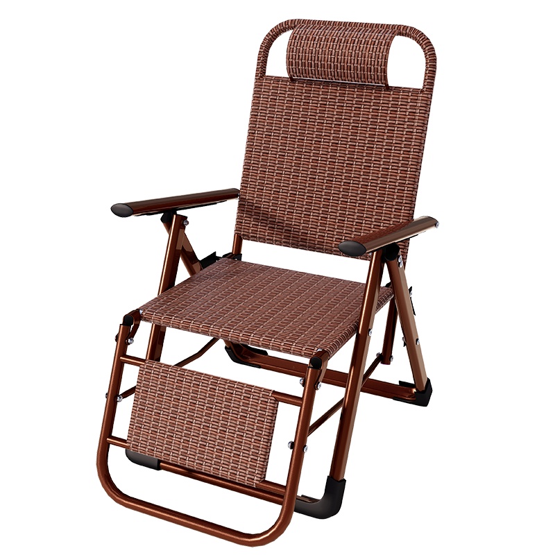 午憩宝折叠躺椅午休午睡靠背懒人沙滩休闲凉椅子便携家用阳台睡椅双方管