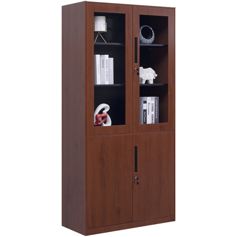 震海 木纹大器械文件柜办公柜木纹红档案资料柜办公柜类钢制加厚办公室储物柜