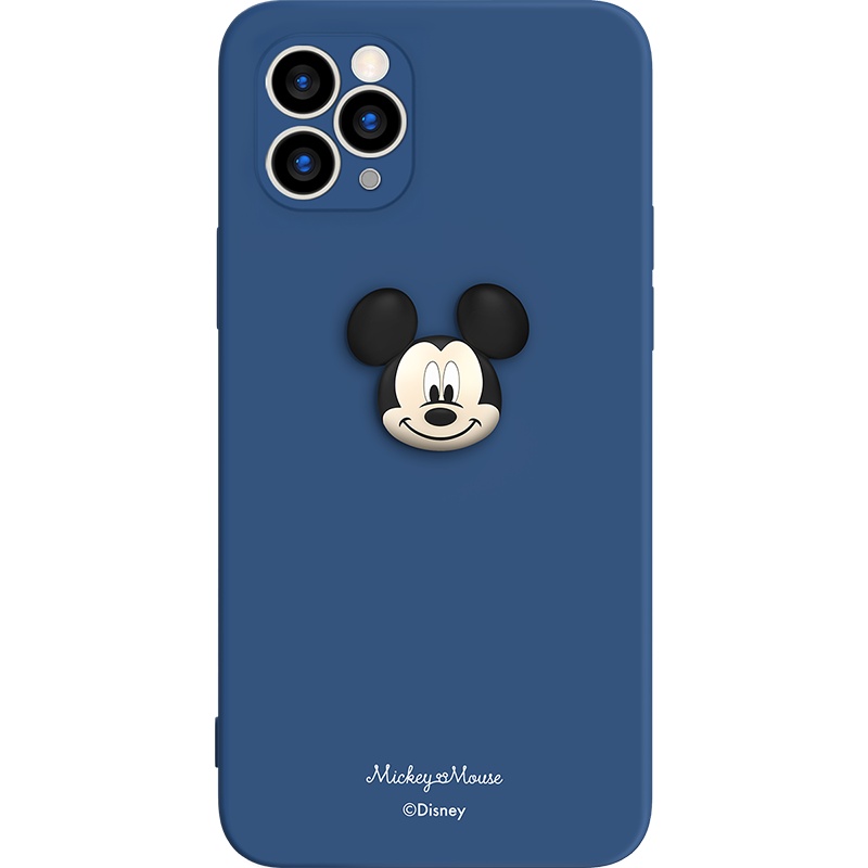 优加正版迪士尼苹果12手机壳液态硅胶12pro摄像头全包防摔12mini创意卡通可爱iphone12promax保护套