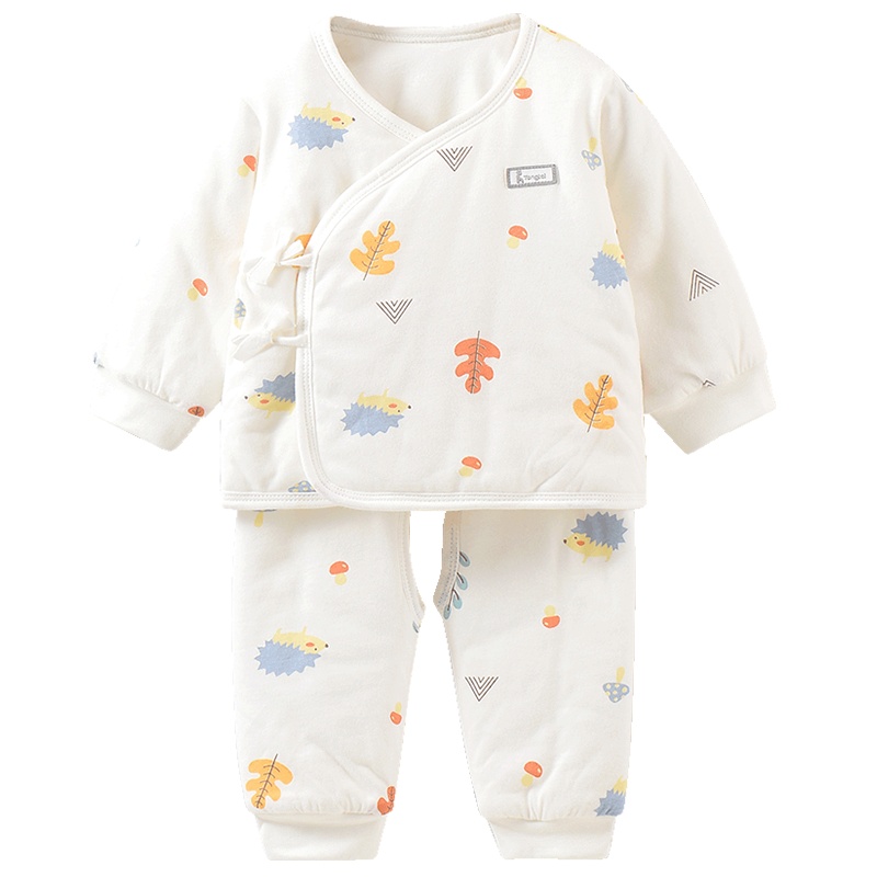 童泰新款新生儿衣服婴幼儿纯棉和服套装0-3月初生宝宝内衣两件套