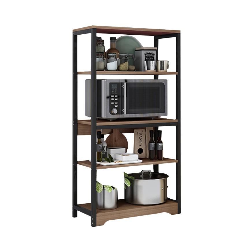 厨房置物架落地式多层微波炉烤箱架子古达多功能大储物柜放锅收纳层架