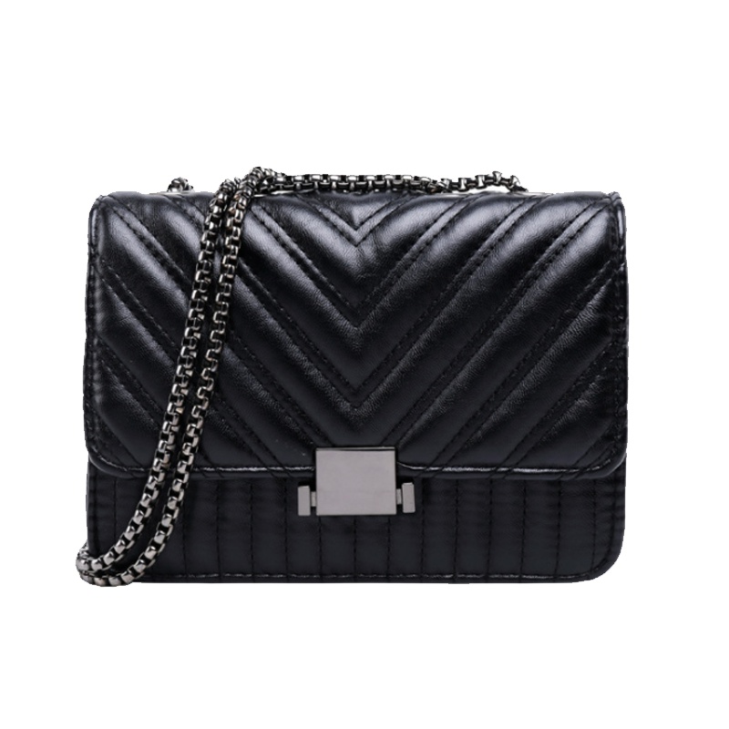 2019新款女包小香风菱格链条包ins单肩包斜挎包斜挎女包