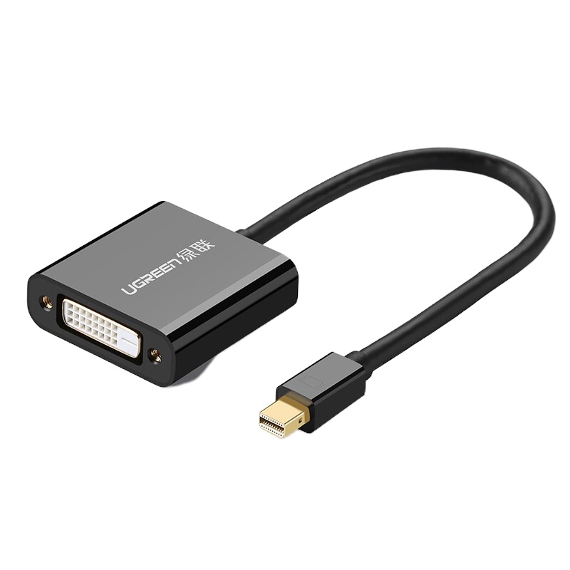 绿联(Ugreen)10448 Mini DP转DVI24+1转换器线 微软Surface苹果Mac电脑