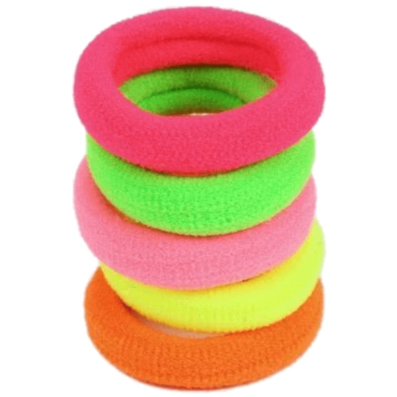 家柏饰(CORATED)儿童饰宝宝基础皮圈头绳彩色小号毛巾圈小女孩头饰头绳橡皮筋