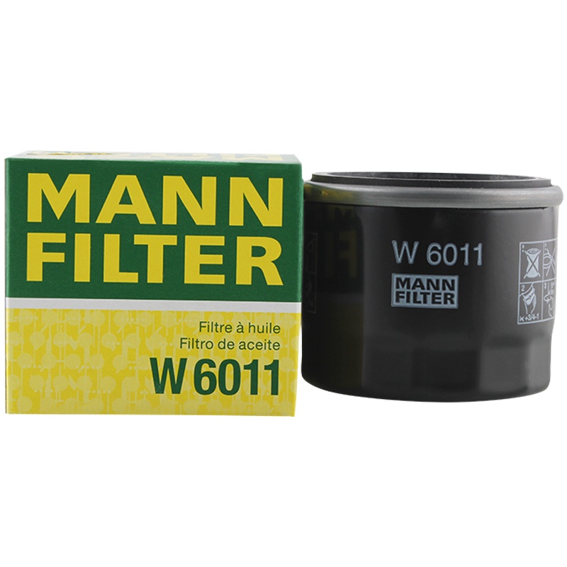 A曼牌滤清器W6011机油格滤芯适用精灵Fortwo CoupéCabrioII