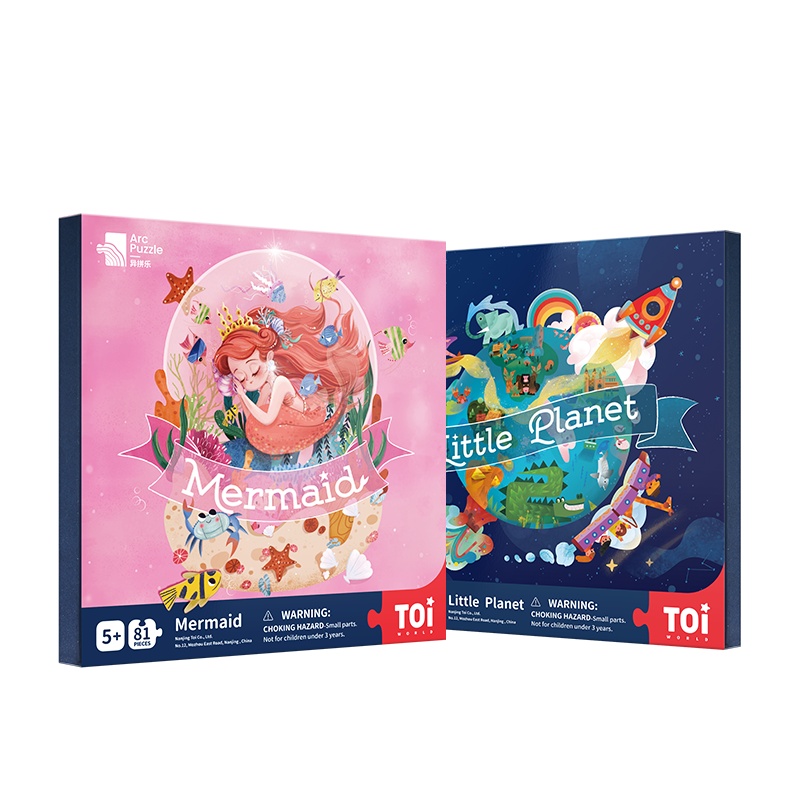 TOI图益异拼乐艺术启蒙木质异形艺术拼图玩具男孩女孩宝宝5-6-7岁生日六一礼物