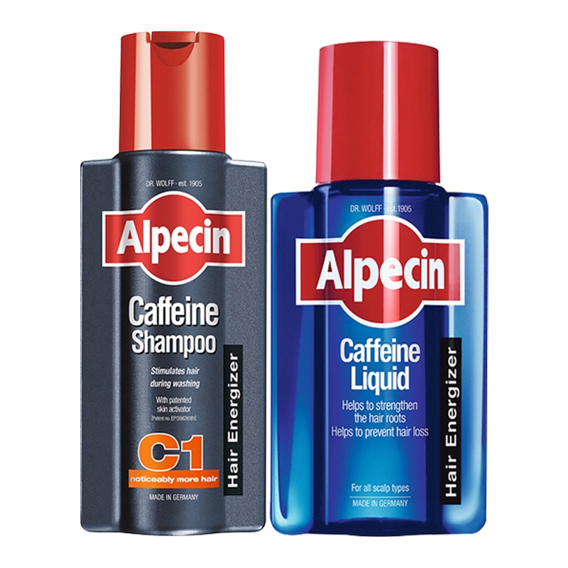 欧倍青 C1防脱发洗发水250ml+滋养液200ml德国进口 女士免洗增发密发固发生发洗头膏 无硅油控油洗发露男士