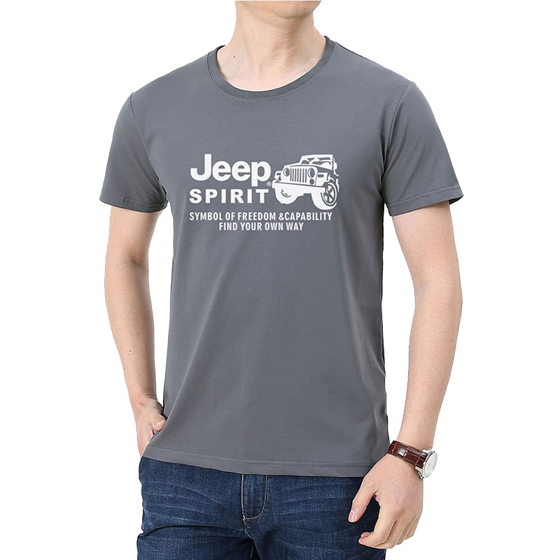 JEEP吉普纯棉短袖t恤青少年男士2020夏季新款潮牌半袖体恤打底衫