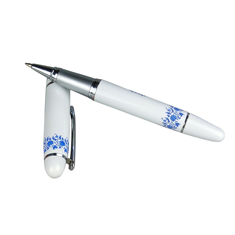 SCP SCP0134 实用青花瓷签字笔 0.5mm 办公用笔宝珠笔签字笔 10支/盒(盒)