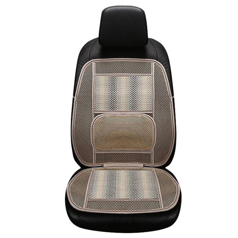 迈古(MG)[米色]汽车凉垫夏季车载坐垫坐垫小车用凉席货车面包车透气夏天通风座垫