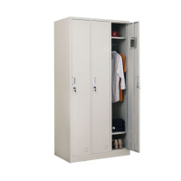 更衣柜员工柜储物柜铁皮柜存包柜鞋柜碗柜三门更衣柜