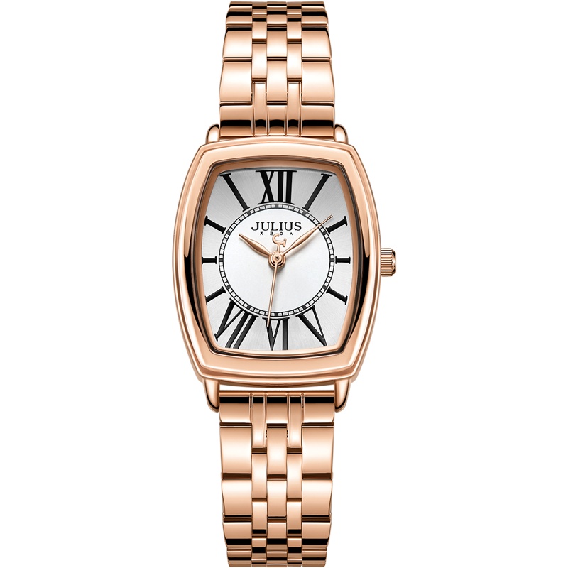 聚利时手表女韩版优雅复古酒桶型时尚防水初高中生女表JA-1311