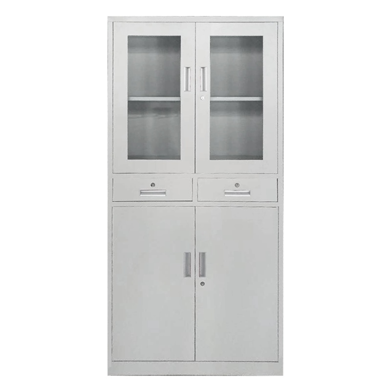 匡大 文件柜铁皮柜办公文件资料储存柜钢制 中二斗文件柜 KDT379