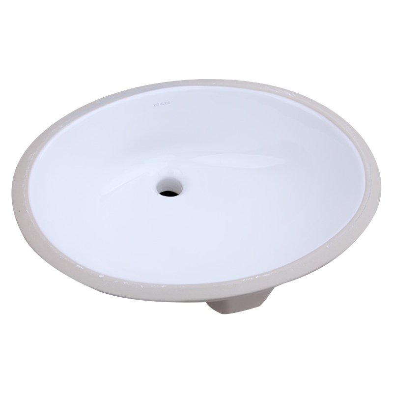KOHLER科勒台下盆陶瓷嵌入式卫生间洗脸盆圆形方形洗手盆配水龙头K-2211T