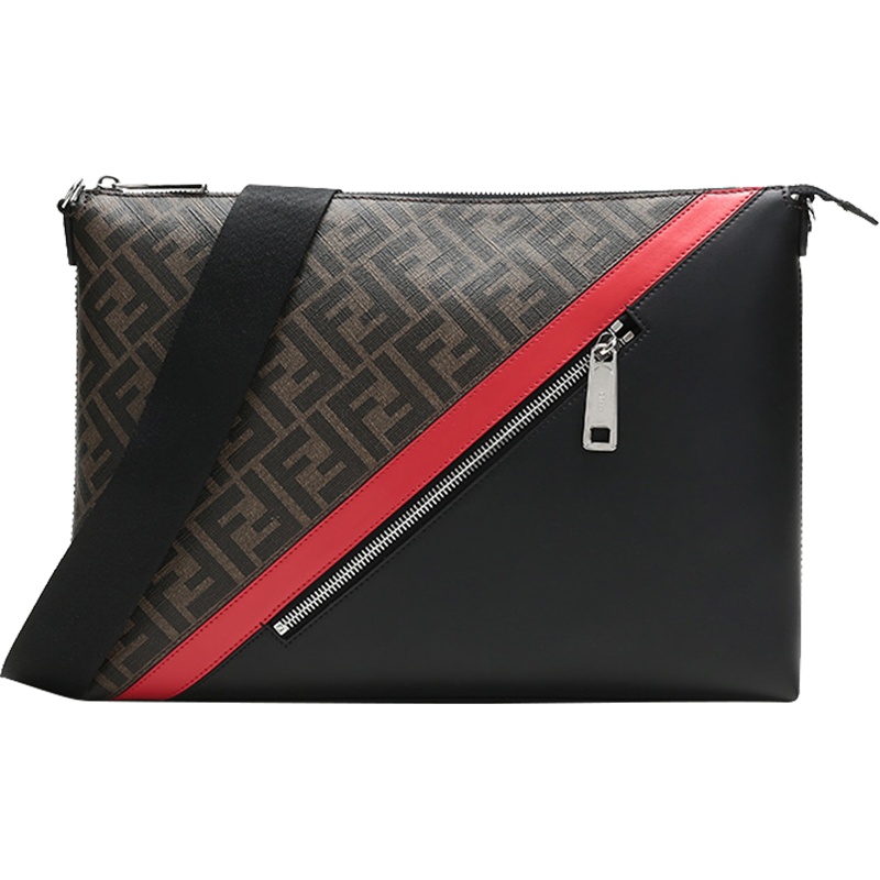 FENDI 男士皮革/PU信差包单肩包斜挎包 7VA470 A9XS