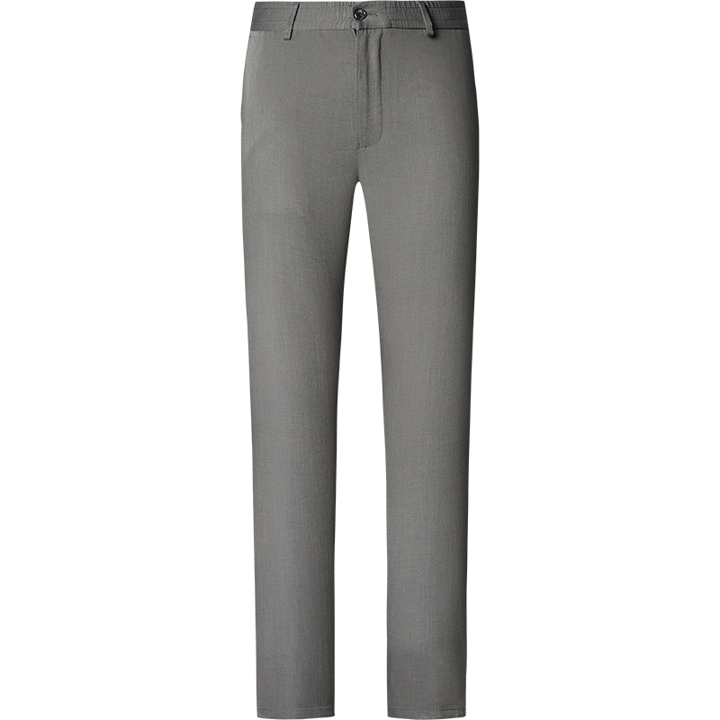 才子男装春夏新款商务休闲长裤青年职业上班裤中腰修身裤子男