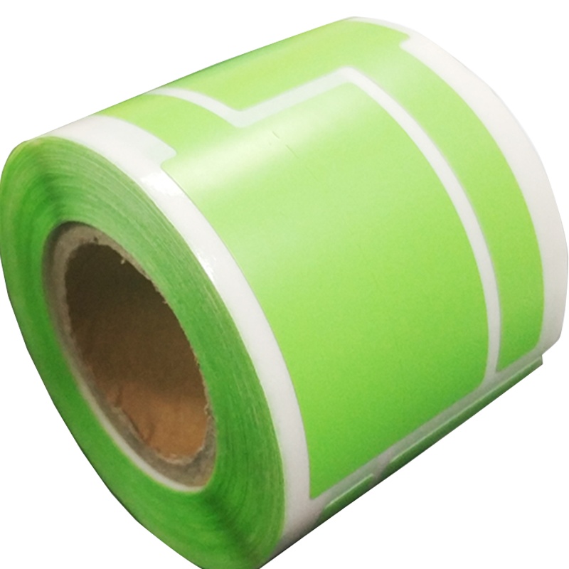 开仰 不干胶标签纸线缆标签38*25+40mm/200片/卷 绿色(单位:卷)
