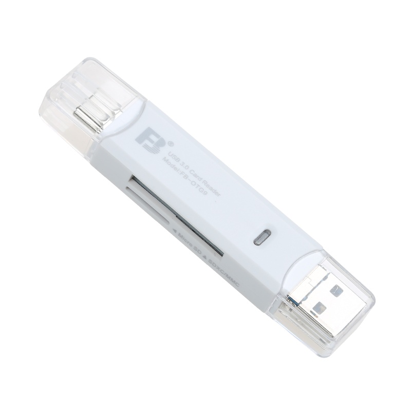 沣标手机SD读卡器USB3.0多功能OTG9三合一读卡器SD相机内存卡type-c安卓手机通用TF SD读卡器