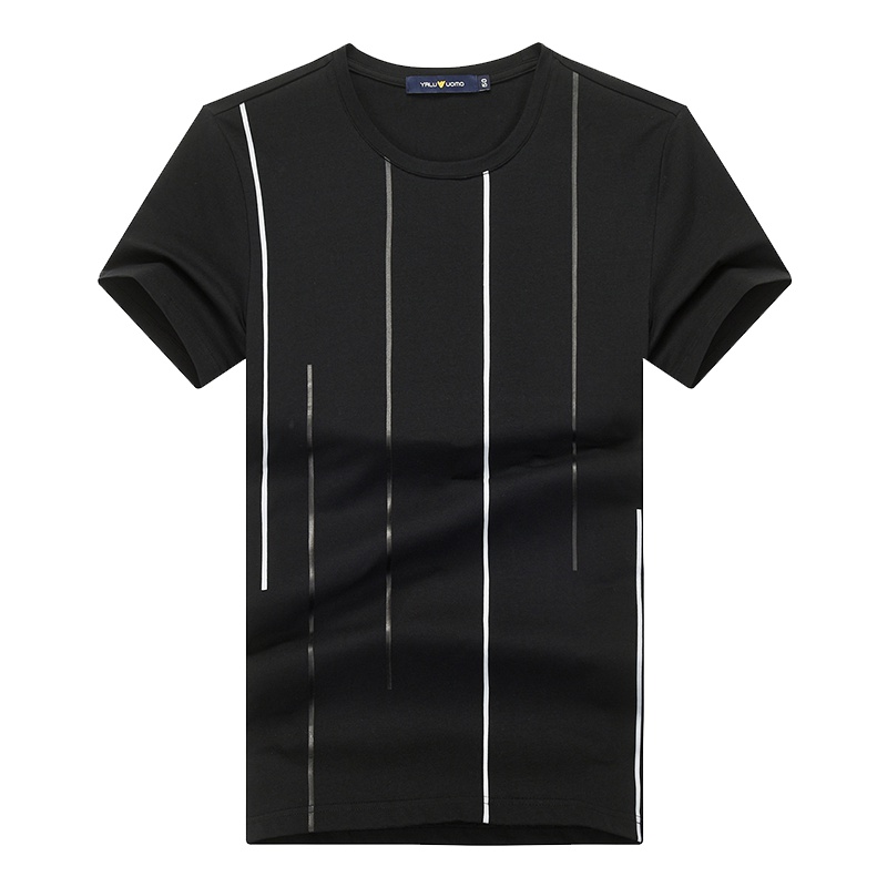 雅鹿男装夏季男士T恤简约圆领潮流短袖T恤男AS24EXTB00156