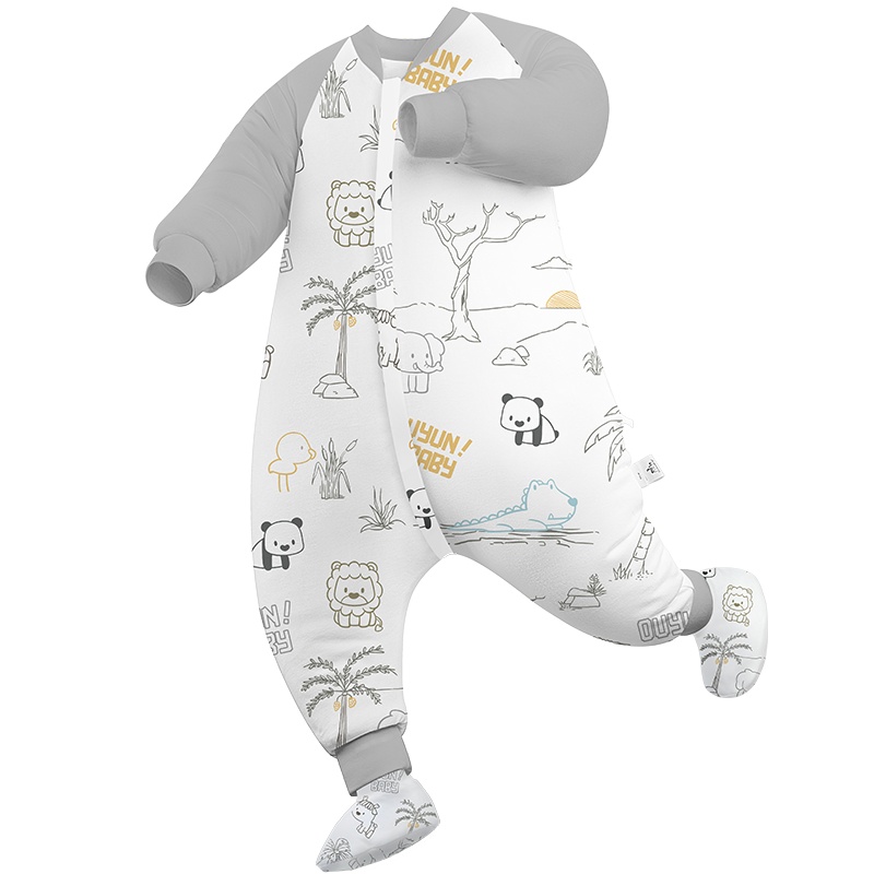 欧孕恒温睡袋婴儿分腿睡袋春秋儿童防踢被四季通用宝宝新生儿睡袋