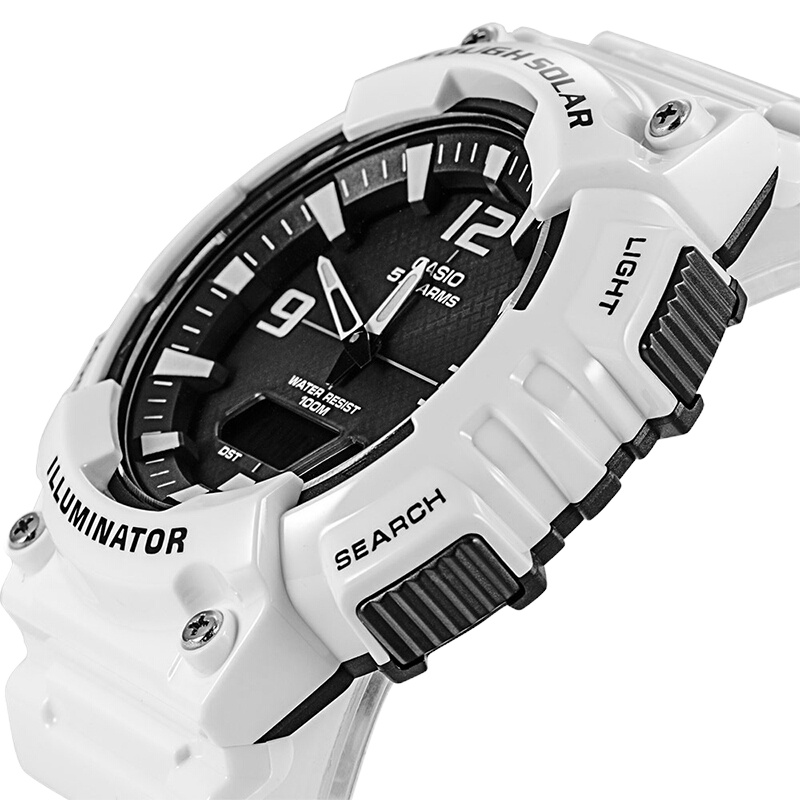 卡西欧(CASIO)SPORT运动系列太阳能手表男士腕表 AQ-S810WC-7AVDF