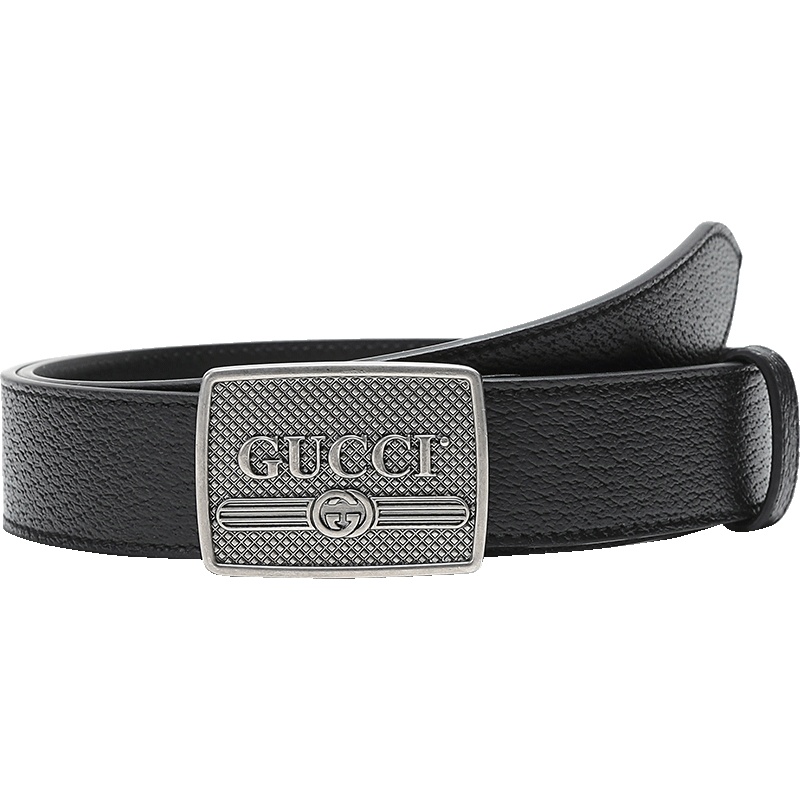 GUCCI 古驰 男士皮革仿古板扣式皮带腰带 523311 DJ20N