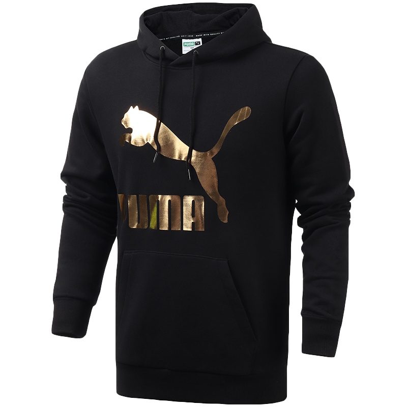 【自营】PUMA彪马男装运动服金标连帽休闲套头衫针织卫衣595907