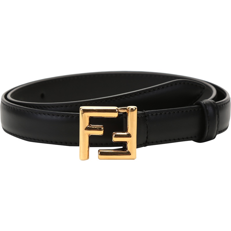 芬迪 FENDI 女士牛皮双F板扣式皮带腰带8C0648 AAIW