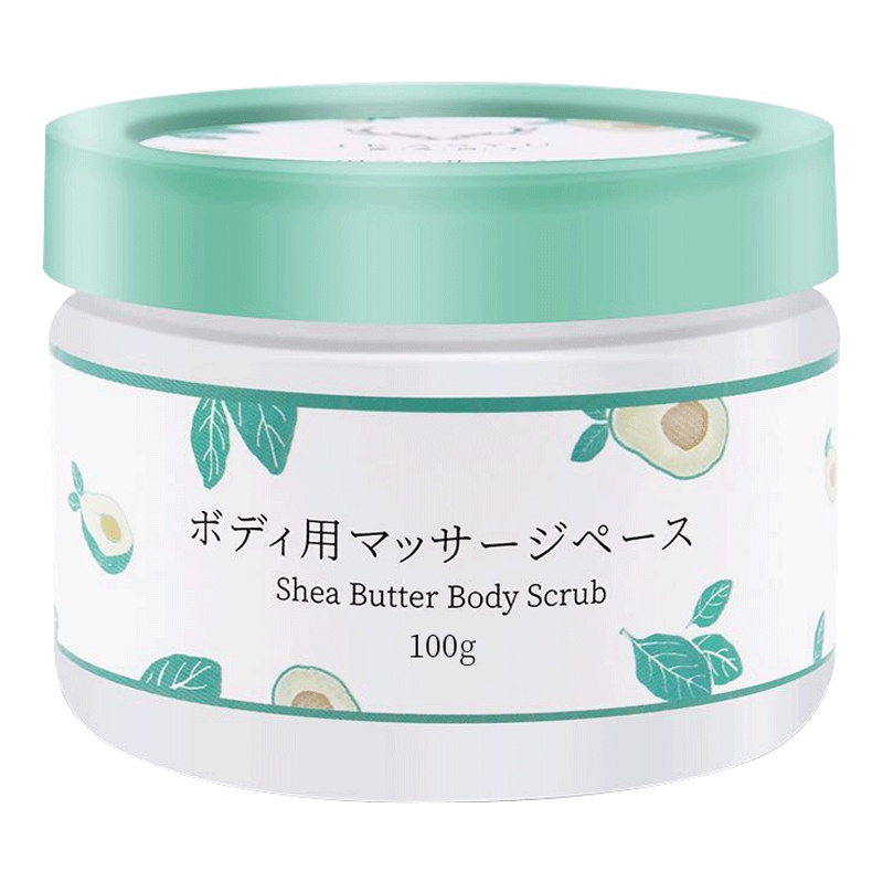 IKASYU/日本鹿秀因子 冰激凌身体磨砂膏100g 去角质去鸡皮按摩膏 男女通用 全身清洁提亮保湿 乳木果磨砂膏