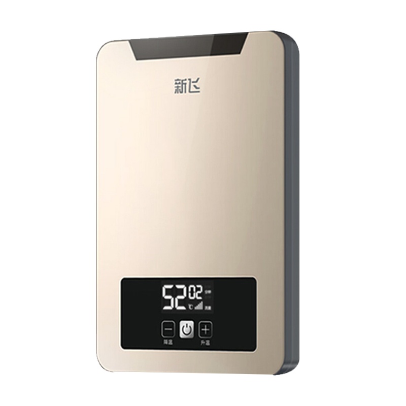 新飞(Frestech)电热水器 即热式电热水器 家用公寓卫生间速热洗澡器小型淋浴加热宝即开即热变频 XF-D615金色