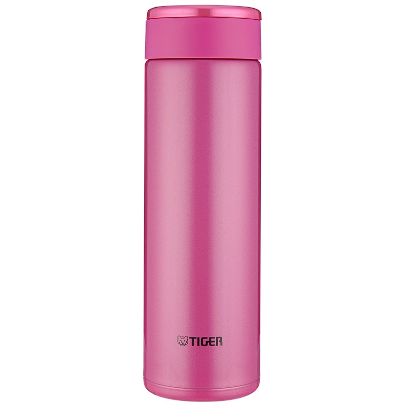 虎牌(tiger)保温杯MMW-A48C高光银红不锈钢真空直饮杯男女商务办公杯子480ml