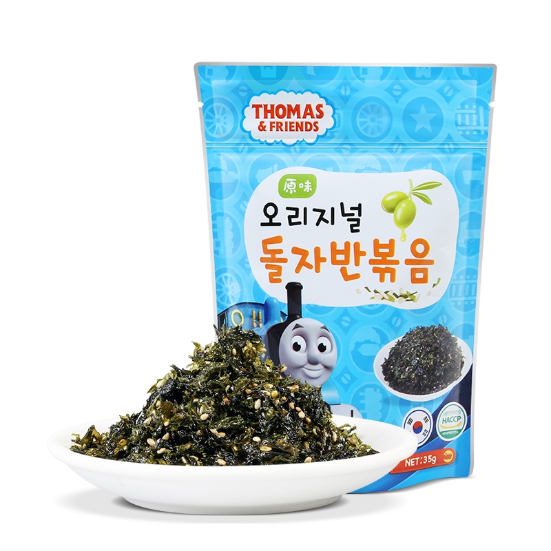 托马斯儿童零食小火车儿童零食 碎海苔(原味)35g 宝宝零食点心
