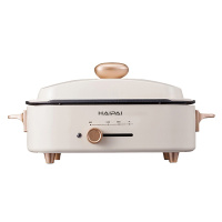 海牌(HAIPAI)多功能电烤盘（网红锅配双盘）（白色）