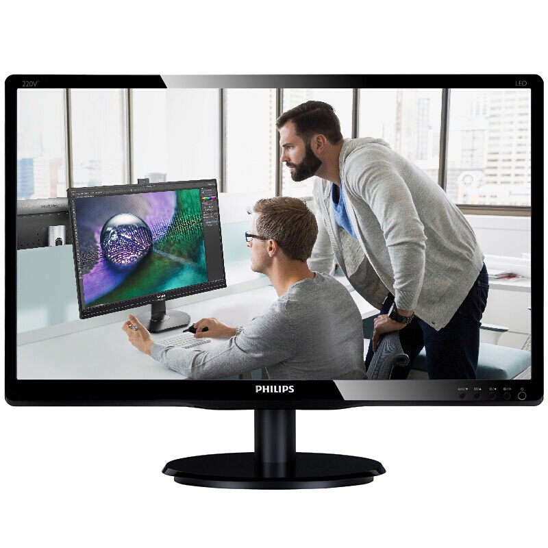 飞利浦(PHILIPS)203V5LSB2 19.5英寸 LED背光宽屏电脑显示器 可壁挂