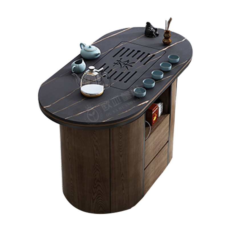 阳台小茶几简约客厅可移动茶车小户型家用现代自动上水休闲泡茶台