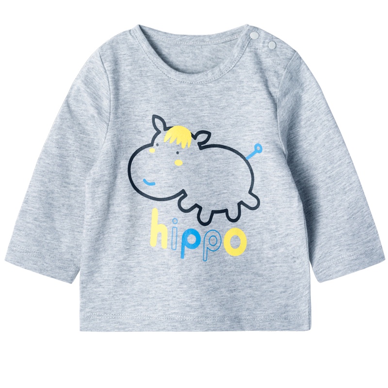 贝贝怡童装宝宝纯棉卡通上衣秋季男童套头T恤193S2209