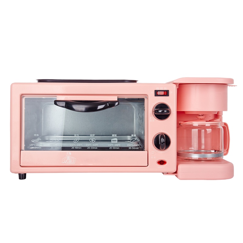 多功能早餐机家用三合一咖啡机烘培炉面包机