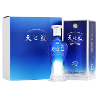 洋河蓝色经典 天之蓝 52度 240ml*2 礼盒装 浓香型白酒