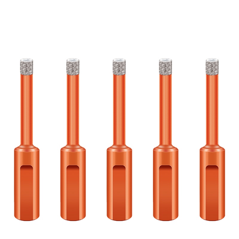 瓷砖钻头闪电客干打全瓷玻化砖地砖大理石墙壁手电钻专用打孔玻璃开孔器 6mm×5支