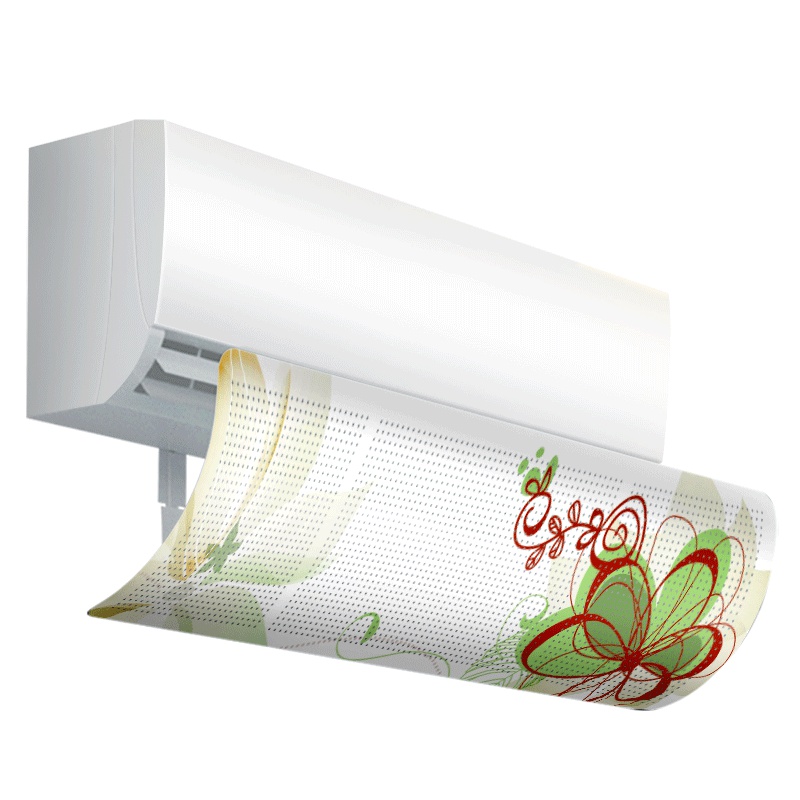 邦禾 免打孔空调挡风板防直吹遮隔风板冷气挡风板壁挂滤网导防风板