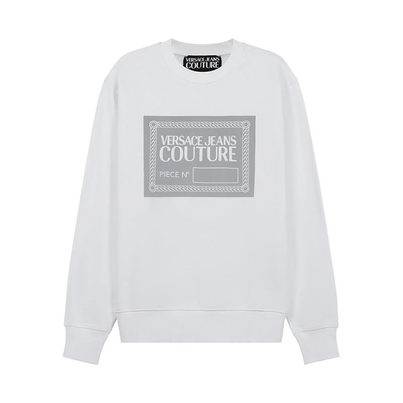 范思哲 VERSACE JEANS COUTURE 男士 棉质加绒款圆领长袖卫衣运动衫71GAIT07 CF00T