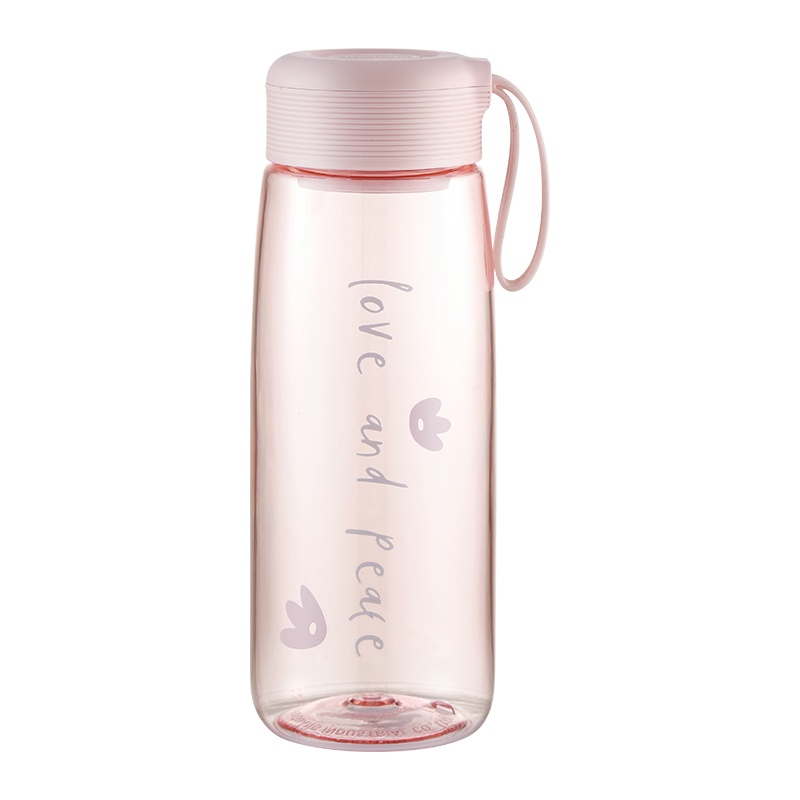 富光塑料杯可爱风创意男女士带盖随手简约耐摔水杯子720ml