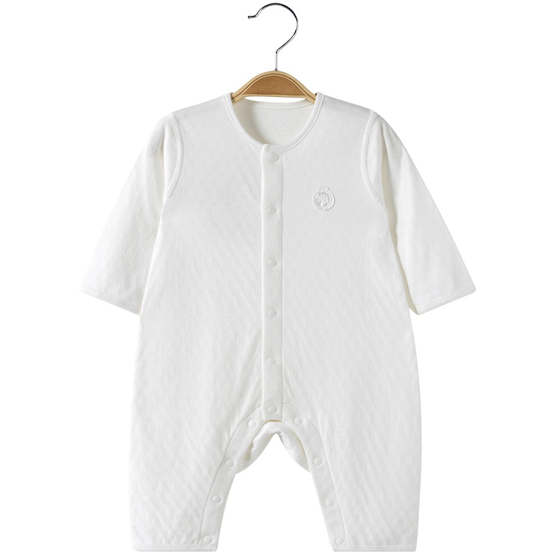 哈贝比（happyB）婴儿连体衣初生儿衣服宝宝睡衣长袖空调服春秋装