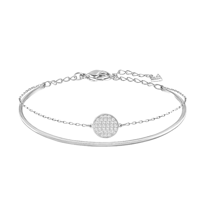 施华洛世奇(SWAROVSKI)时尚二合一GINGER手镯女时尚饰品人造水晶送恋人银色5389044