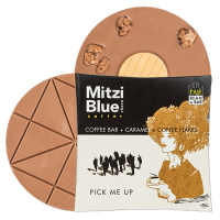 [满2片送精美礼盒]Zotter咖啡焦糖味米兹蓝调唱片系列巧克力65g