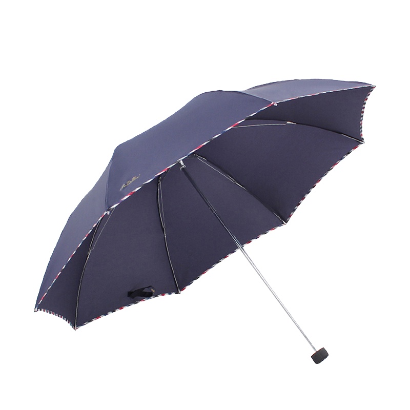天堂 307E碰击布三折商务伞晴雨伞