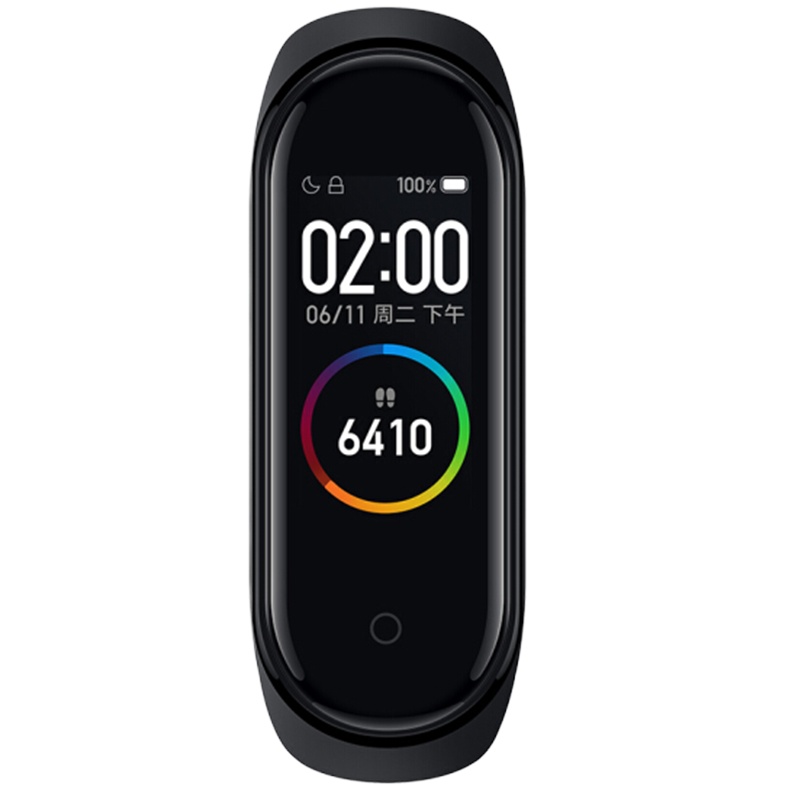 小米手环4石墨黑 AI彩屏心率运动手环 智能运动监测 幻彩屏触控 Z