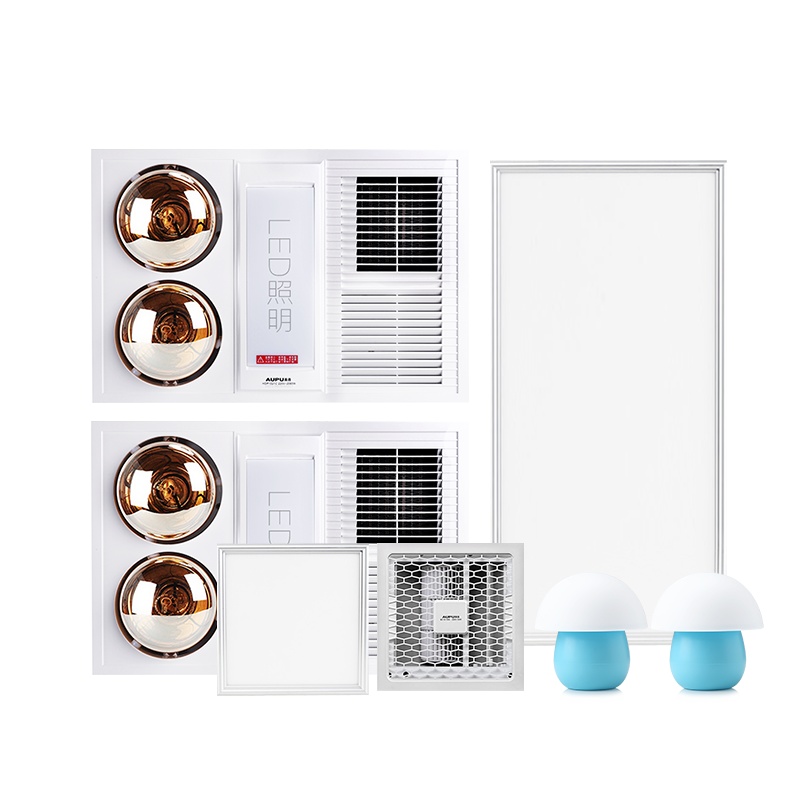 奥普双暖浴霸HB5121AL*2+凉霸1DG+长灯+方灯